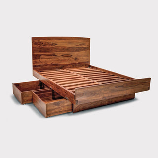 Reve Floating Bed with Drawers
