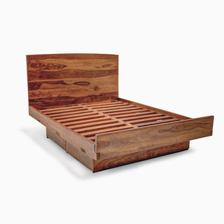 Reve Floating Bed with Drawers